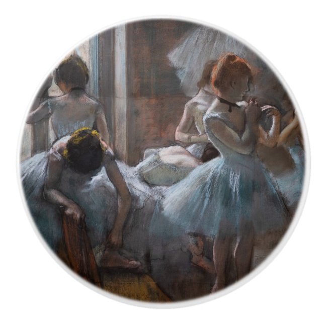 Pomo De Cerámica Edgar Degas - Bailarinas (Anverso)
