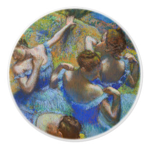 Pomo De Cerámica Edgar Degas - Bailarinas azules