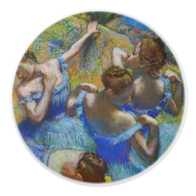 Pomo De Cerámica Edgar Degas - Bailarinas azules (Anverso)