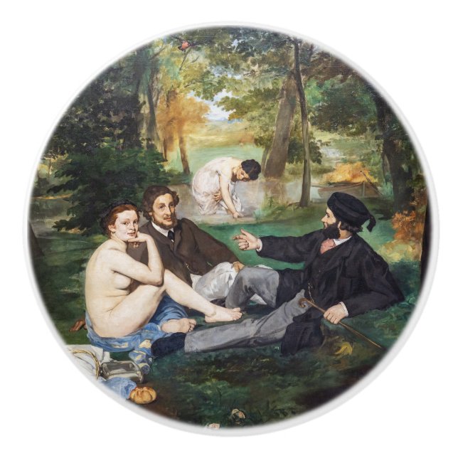 Pomo De Cerámica Edouard Manet - Almuerzo en la hierba (Anverso)