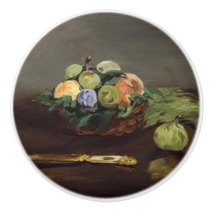 Pomo De Cerámica Edouard Manet - Cesta de frutas