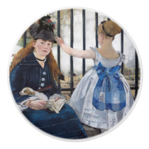 Pomo De Cerámica Edouard Manet - El ferrocarril
