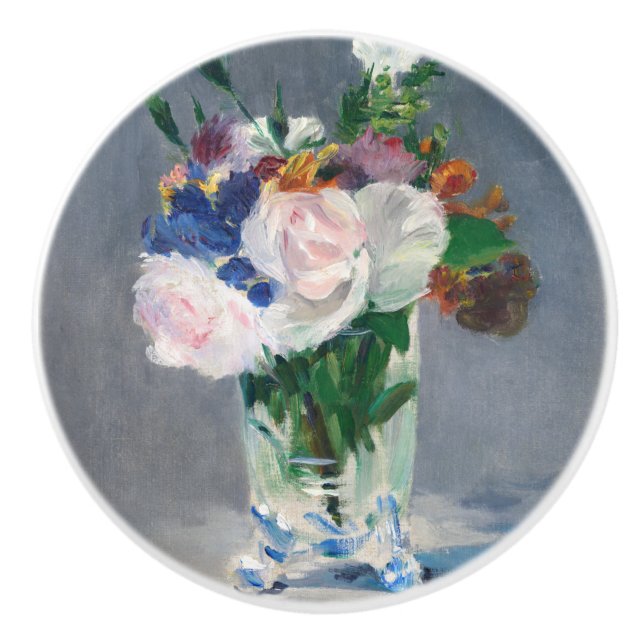 Pomo De Cerámica Edouard Manet - Flores en una bolsa de cristal (Anverso)