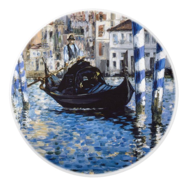 Pomo De Cerámica Edouard Manet - Gran Canal, Venecia (Anverso)
