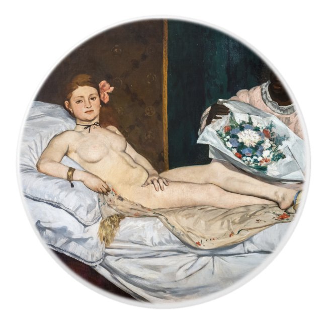 Pomo De Cerámica Edouard Manet - Olympia (Anverso)