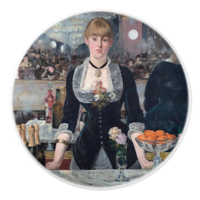 Pomo De Cerámica Edouard Manet - Un bar en el Folies-Bergere (Anverso)