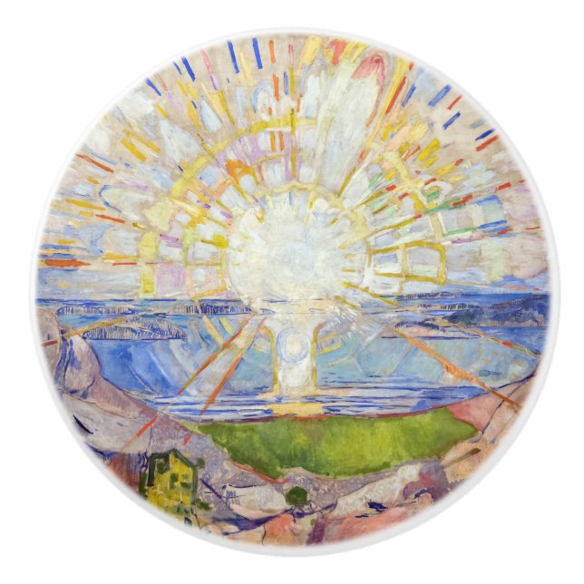 Pomo De Cerámica Edvard Munch - The Sun 1911 (Anverso)