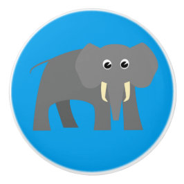 Pomo De Cerámica Eelefante turbio