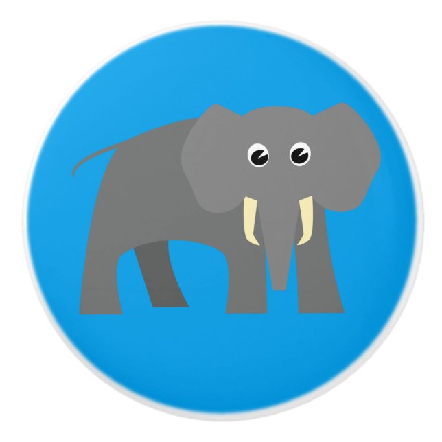 Pomo De Cerámica Eelefante turbio (Anverso)