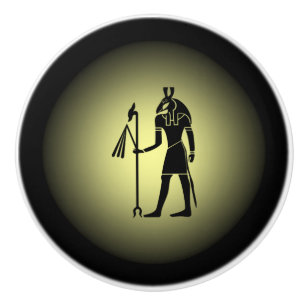 Pomo De Cerámica ~ egipcio antiguo de los Hieroglyphics del ~ en el