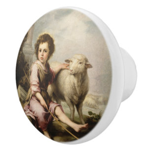Pomo De Cerámica El Buen Pastor, Esteban Murillo
