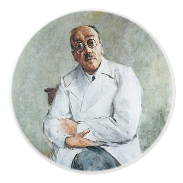 Pomo De Cerámica El cirujano (por Max Liebermann) (Anverso)
