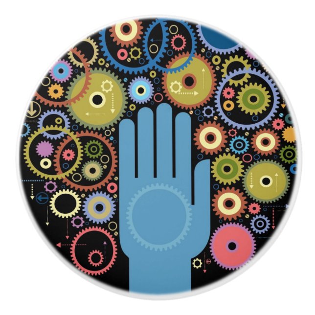 Pomo De Cerámica El concepto de movimiento (Anverso)