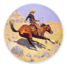 El Cowboy (por Frederic Remington)