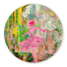 Pomo De Cerámica El estalker - Neon Ballet Chaos