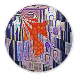 Pomo De Cerámica El futuro del arte retro de mañana