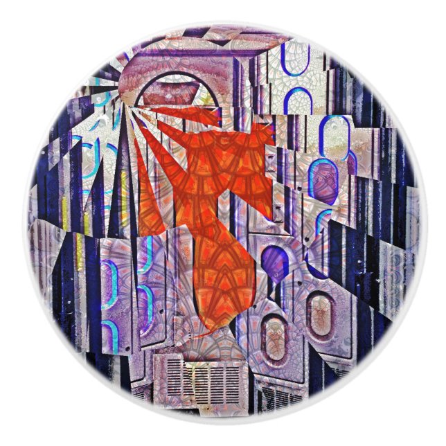 Pomo De Cerámica El futuro del arte retro de mañana (Anverso)