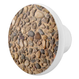 Pomo De Cerámica El guijarro decorativo de la geología empiedra la