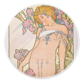 Pomo De Cerámica El Iris (1897) de Alphonse Mucha