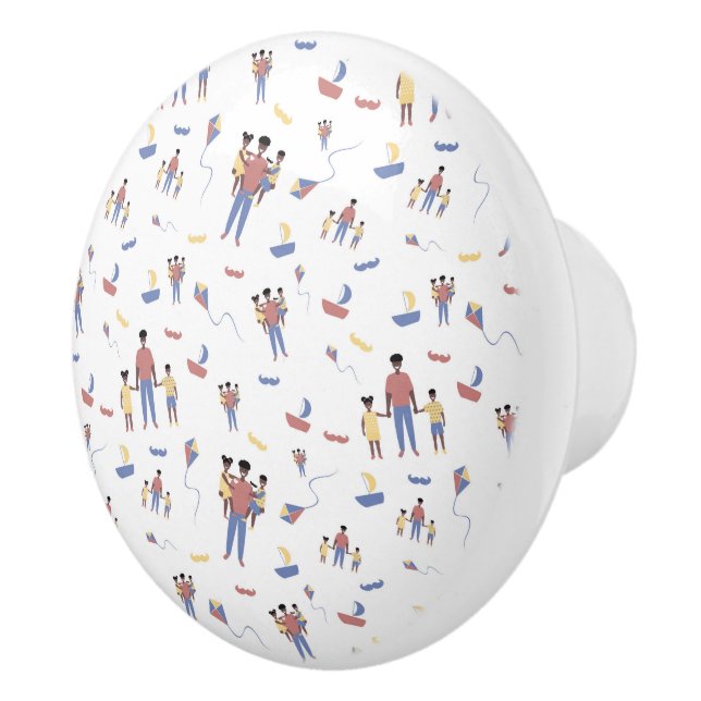 Pomo De Cerámica El Knob del Día del Padre (Derecha)