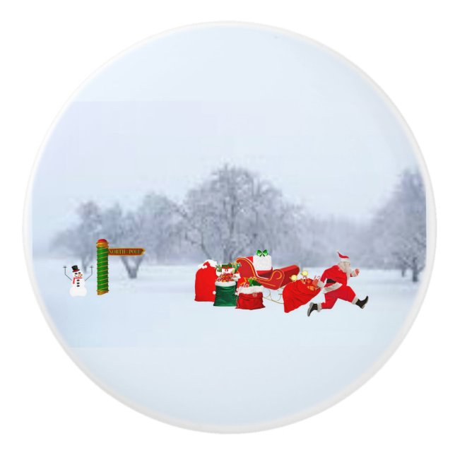 Pomo De Cerámica El Knob del Polo Norte (Anverso)