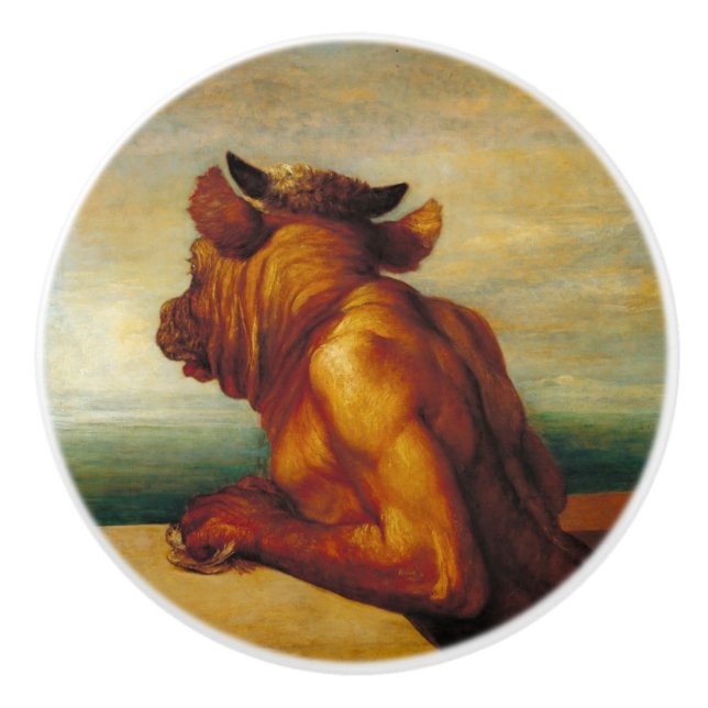 Pomo De Cerámica El Minotauro (de George Frederic Watts) (Anverso)