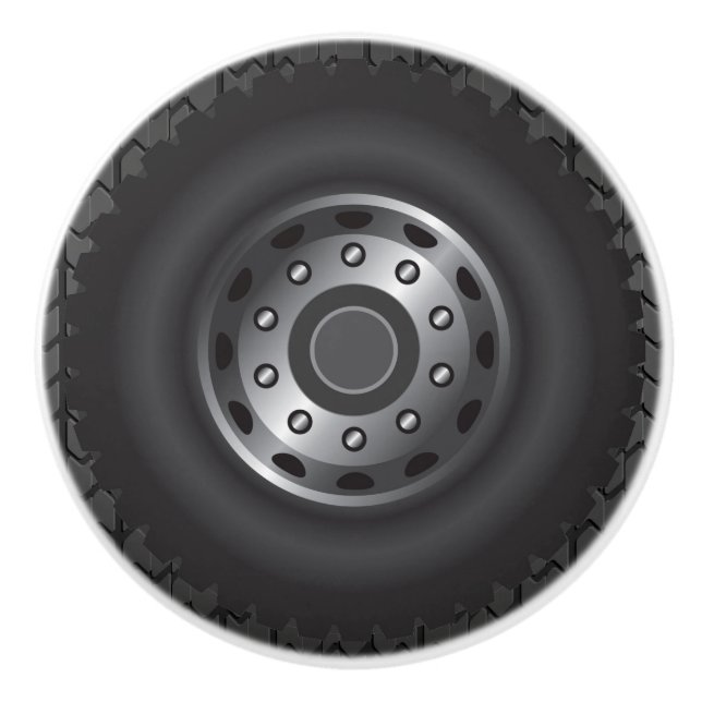 Pomo De Cerámica El monster truck cansa #1 (Anverso)