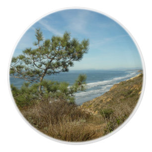 Pomo De Cerámica El paisaje costero de Torrey Pine y California
