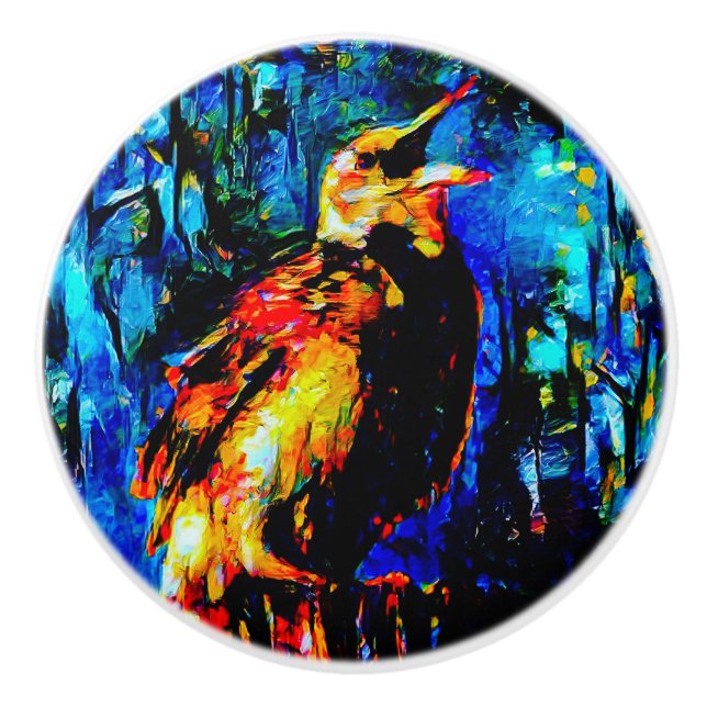 Pomo De Cerámica El pájaro solitario 2 (Anverso)