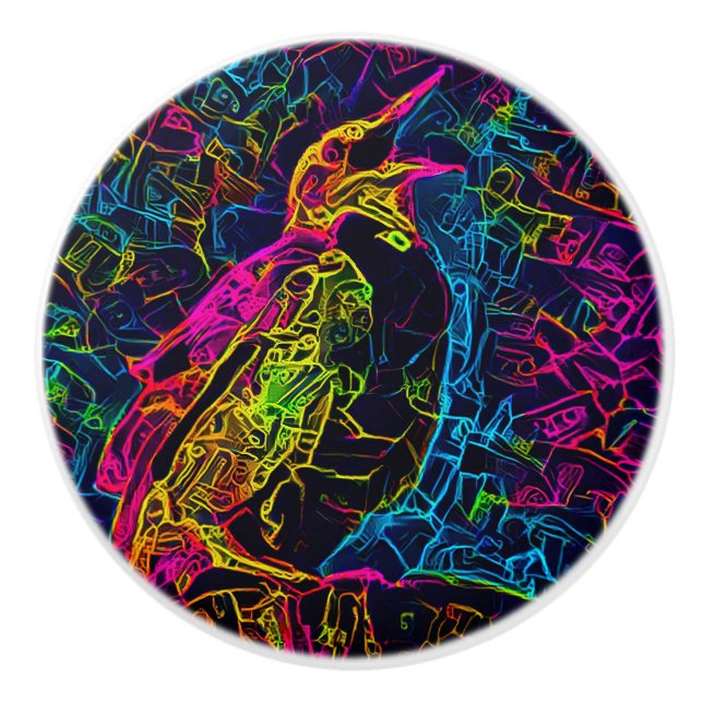 Pomo De Cerámica El pájaro solitario 3 (Anverso)