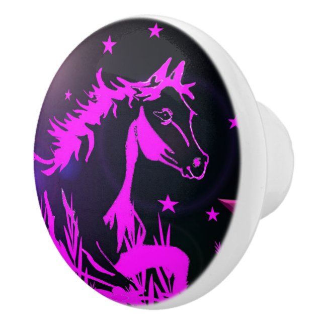 Pomo De Cerámica El pequeño pony dulce, rosa (Derecha)