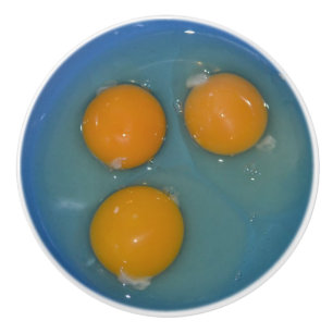 Pomo De Cerámica El pollo libre de la gama Eggs el botón de