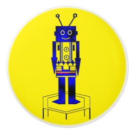Pomo De Cerámica "El Robot" 