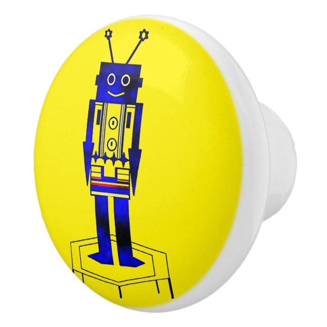 Pomo De Cerámica "El Robot"  (Derecha)