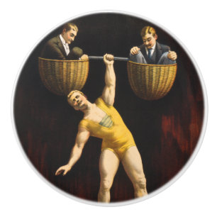 Pomo De Cerámica El Sandow Eugen Sandow levantador de pesas de vode
