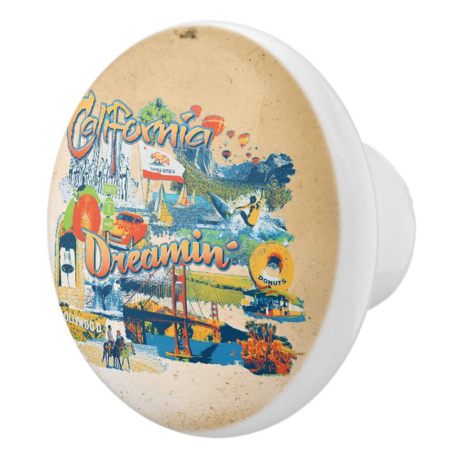 Pomo De Cerámica El sueño de California (Derecha)