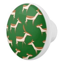 Pomo De Cerámica El venado y la familia