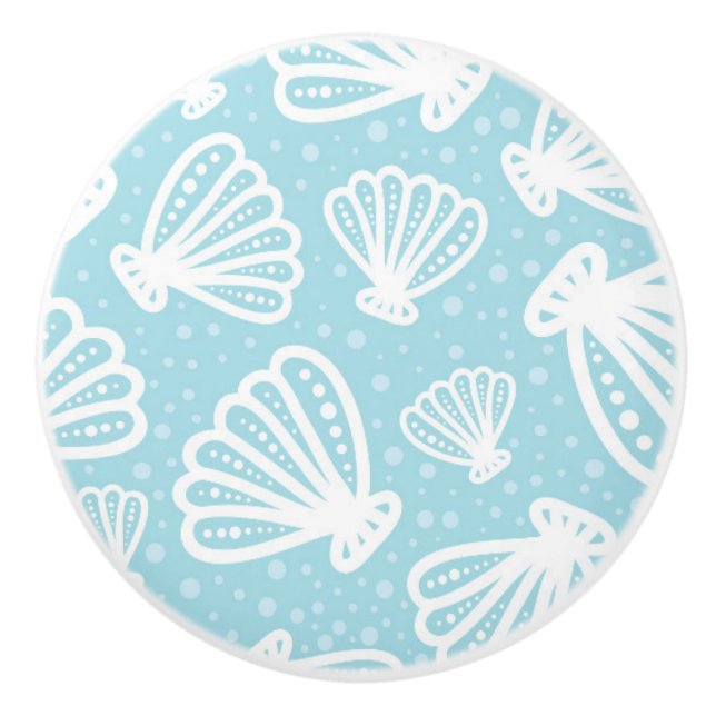 Pomo De Cerámica El verano Shell modela (Anverso)