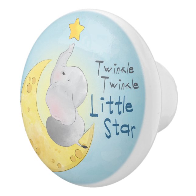 Pomo De Cerámica Elefante de Estrella Twinkle (Derecha)