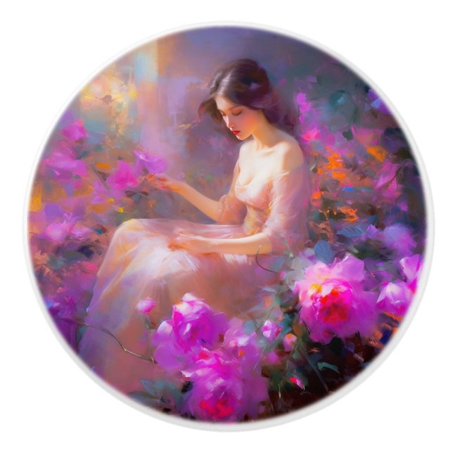 Pomo De Cerámica Elegancia sensual (Anverso)