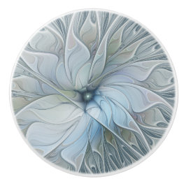 Pomo De Cerámica Elegante belleza arte abstracto fractal moderno Fl