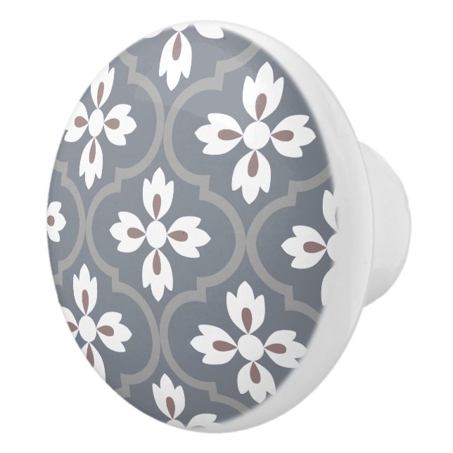 Pomo De Cerámica Elegante cosecha mediterránea española (Derecha)