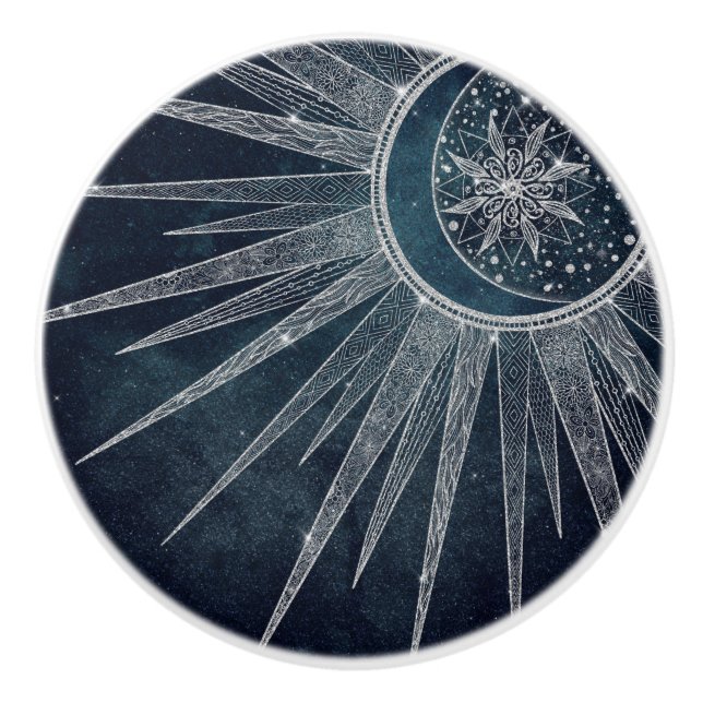 Pomo De Cerámica Elegante dorado dorado dorado dorado Mandala diseñ (Anverso)