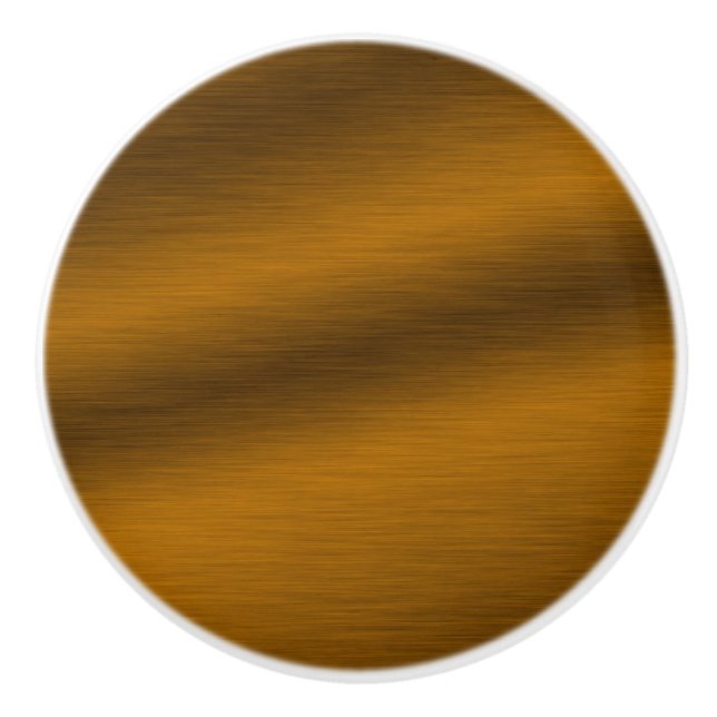 Pomo De Cerámica Elegante Faux Brushed Bronze (Anverso)