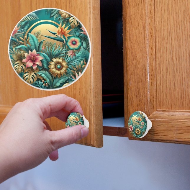 Pomo De Cerámica Elegante Tropical (Subido por el creador)