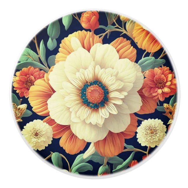 Pomo De Cerámica Elegantes perillas de cerámica (Anverso)