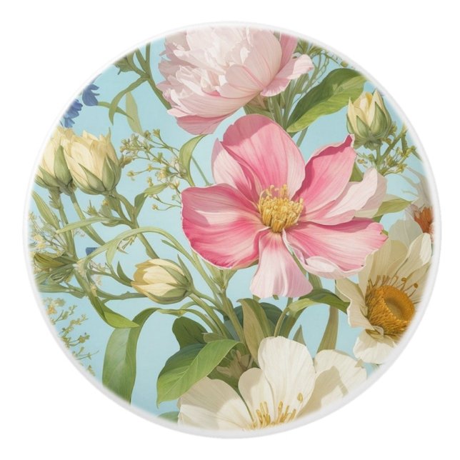 Pomo De Cerámica Elegantes perillas de cerámica (Anverso)