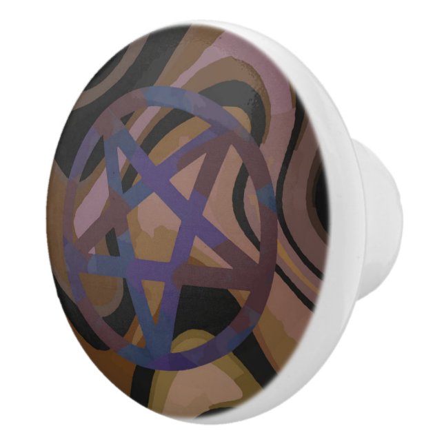 Pomo De Cerámica Elementos Talismánicos del Éter (Derecha)