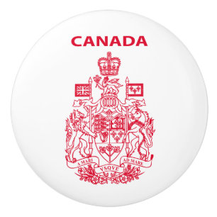 Pomo De Cerámica Emblema nacional de Canadá