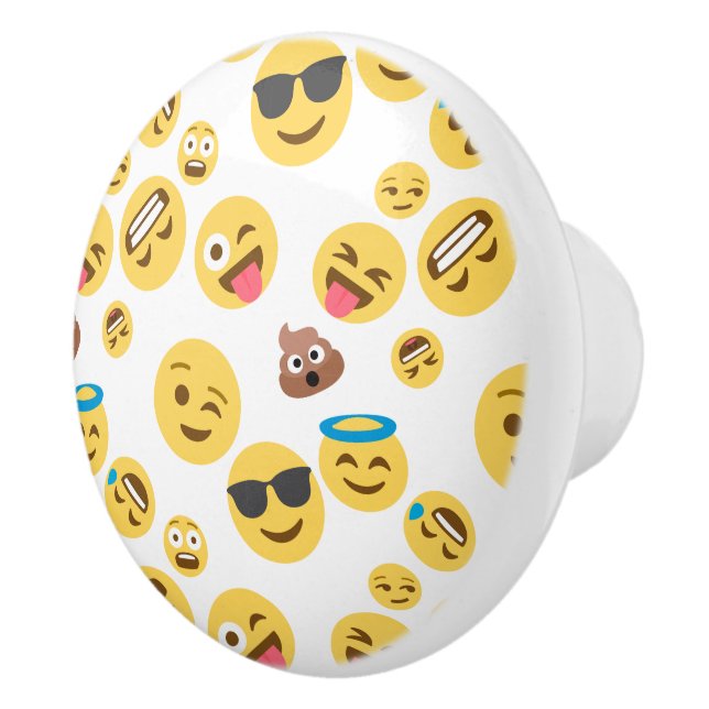 Pomo De Cerámica Emojis locas (Derecha)